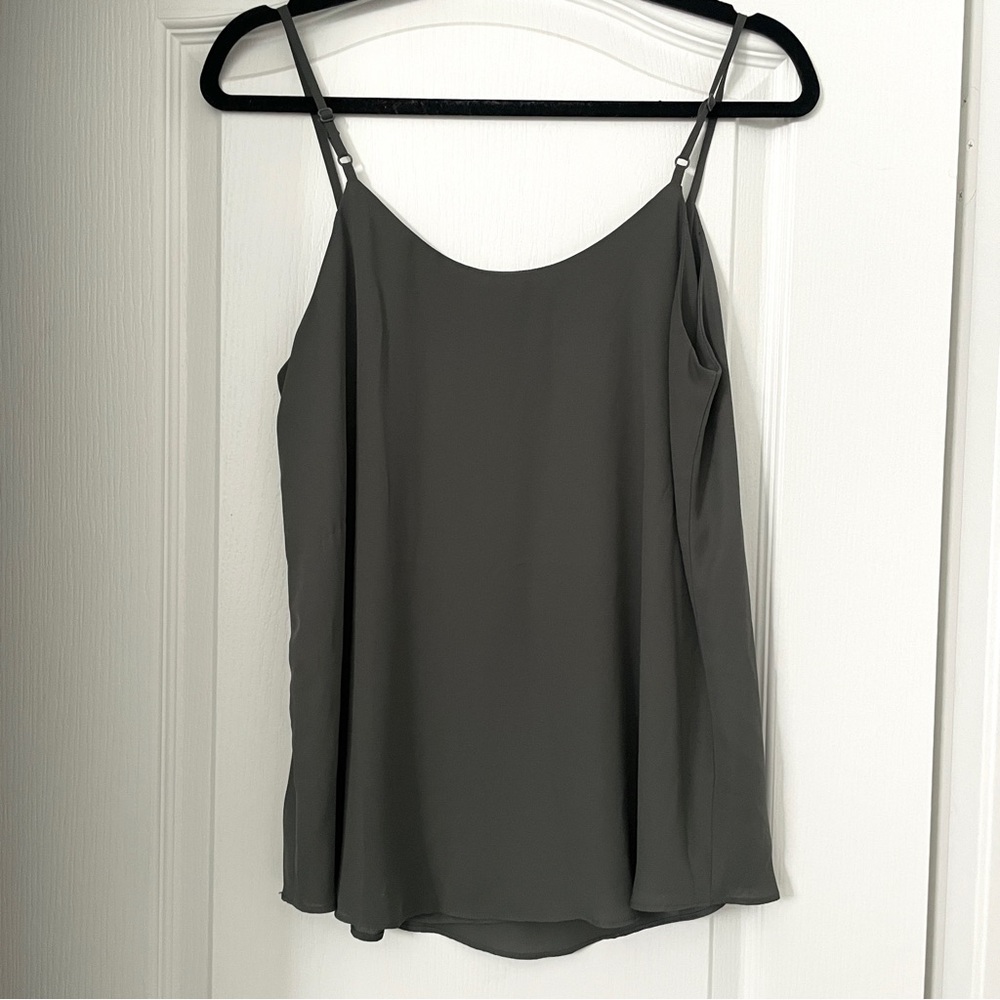 Olive Green Chiffon Blouse